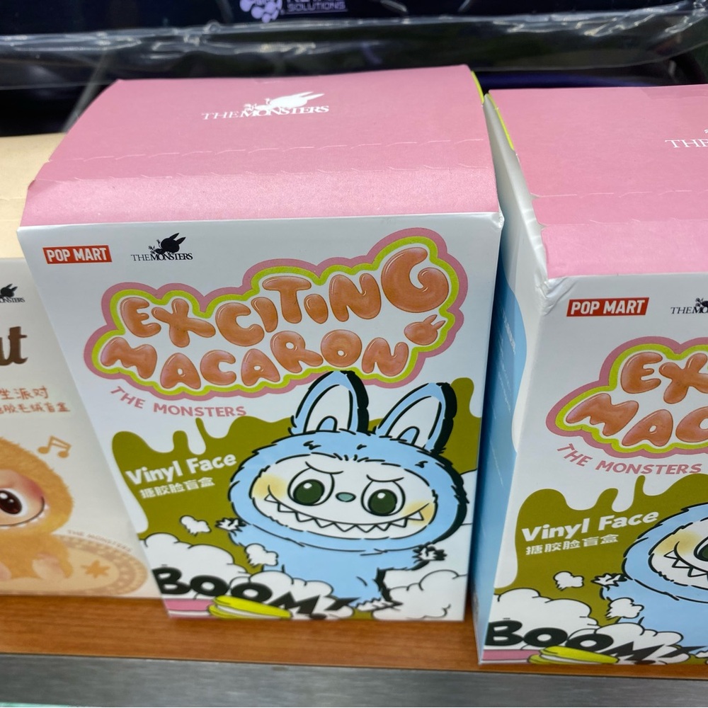 JoyLab Exciting Macaron Vinyl Face Toy - Pink and Blue